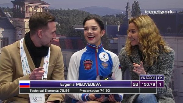 Evgenia Medvedeva has now set a new world record at the European Championships - World record, Evgeniya Medvedeva, Figure skating, Sport