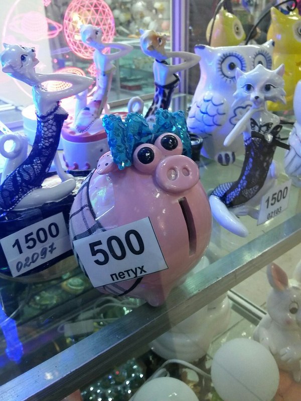 A little weird cock... - Rooster, Money box, Pig, Showcase, Score