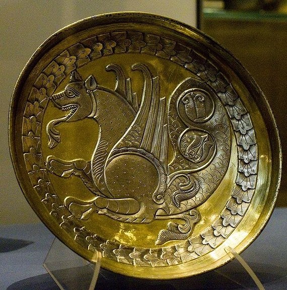 Royal dish of the Sassanid era (224-651 AD) - Archeology, Archaeological finds, Archaeological excavations, Iran, Persia