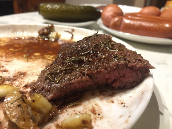 Steaks: a little trick - My, Cooking, Meat, Peekaboo, Life hack, Food, My, Photo, The photo