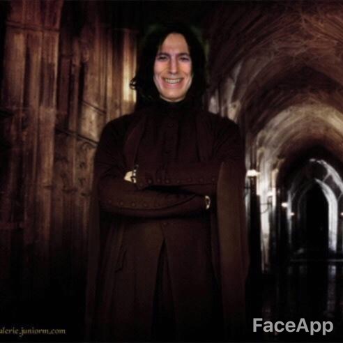 Smiling Snape - My, Faceapp, Severus Snape, Harry Potter, Longpost