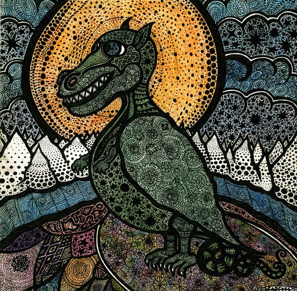 high and far - My, Drawing, Creation, Artist, Art, Story, The Dragon