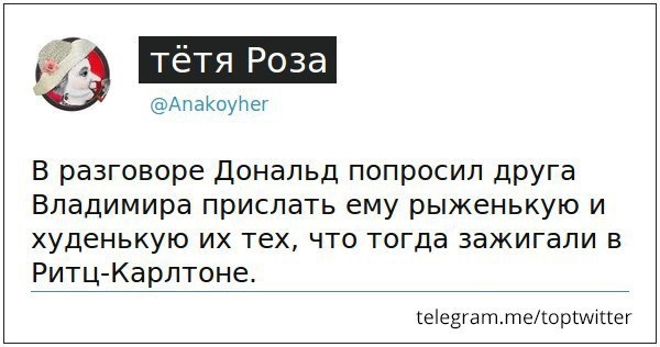 Пришли рыженькую - Дональд, Владимир, Политика, Юмор