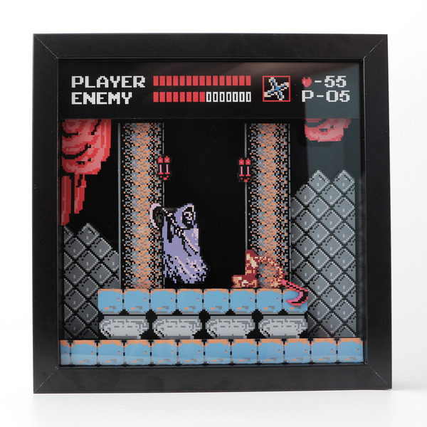 Castlevania diorama - My, Diorama, Games, Castlevania, Nes, My, Art, Nostalgia, With your own hands, Longpost