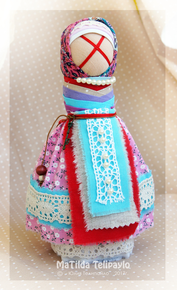 Doll for a happy marriage. - My, Amulet, Handmade, Marriage, Needlework, Longpost