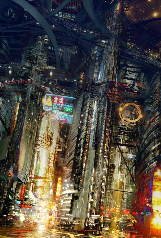 Cyberpunk Cities - Cyberpunk, Town, Longpost