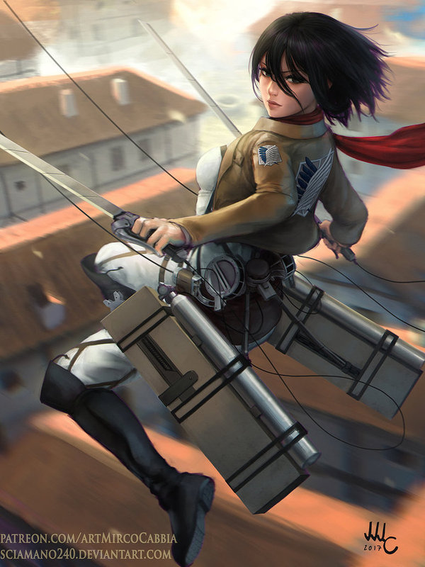 Mikasa , , Attack on Titan, Mikasa Ackerman, Sciamano240