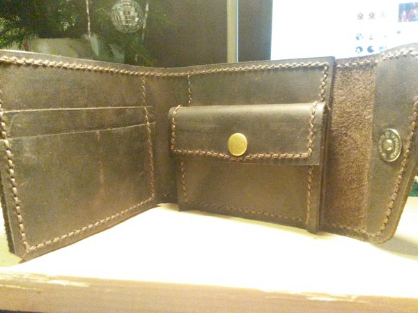 Genuine leather wallet - My, Wallet, Leather