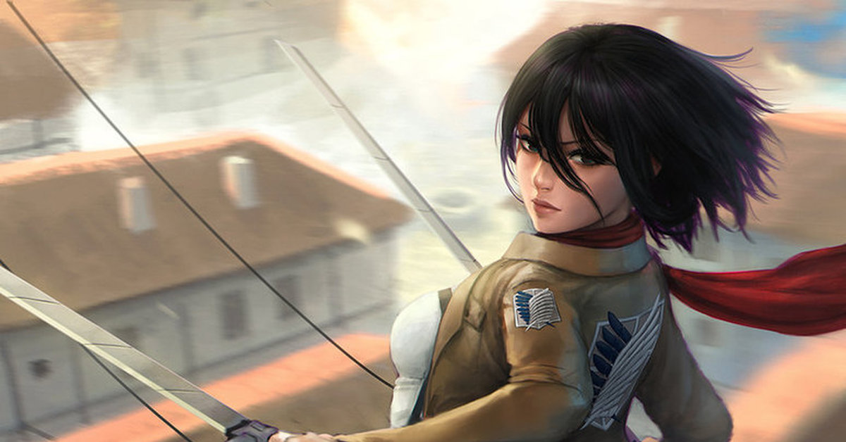 Beautiful Girl Swordsman Mikasa