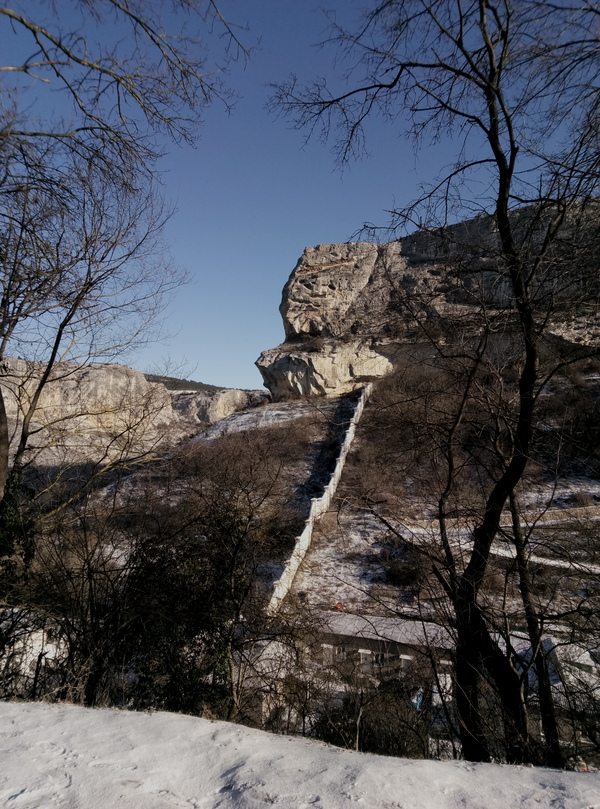 Winter Crimea. - My, Crimea, Bakhchisarai, Longpost, Cave City