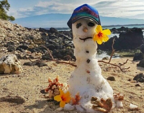 На Гавайях выпал снег!