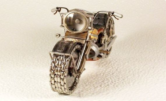 Motorcycles from watch elements - Clock, Motorcycles, Longpost, Craft, Craft, Moto