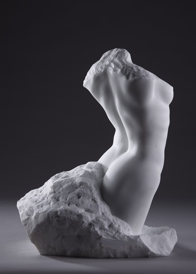 «Lora», Blake William Ward, Private Collection, Monte-Carlo, Monaco, 2008. - Marble, Sculpture, Longpost