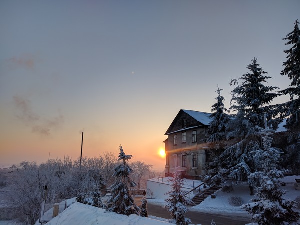 At such moments, Pushkin's poems come to mind) - My, The photo, Winter, Morning, freezing