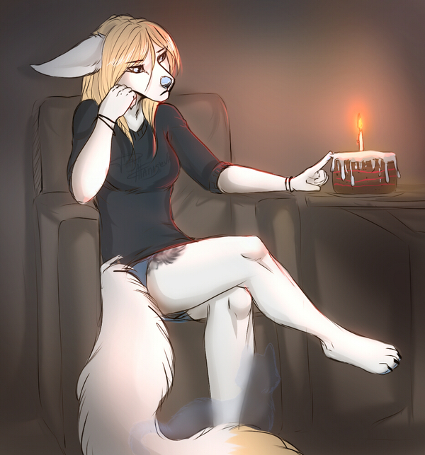 Birthday - Dafka, Cake, Furry, Art, Birthday