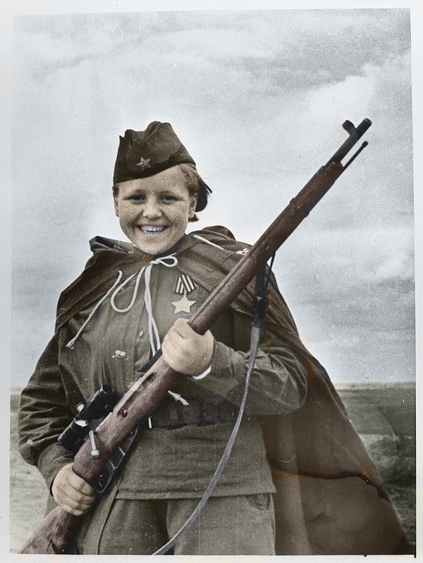 My first attempt at colorization. You can throw slippers :) - My, Photoshop, The Second World War, The Great Patriotic War, The soldiers