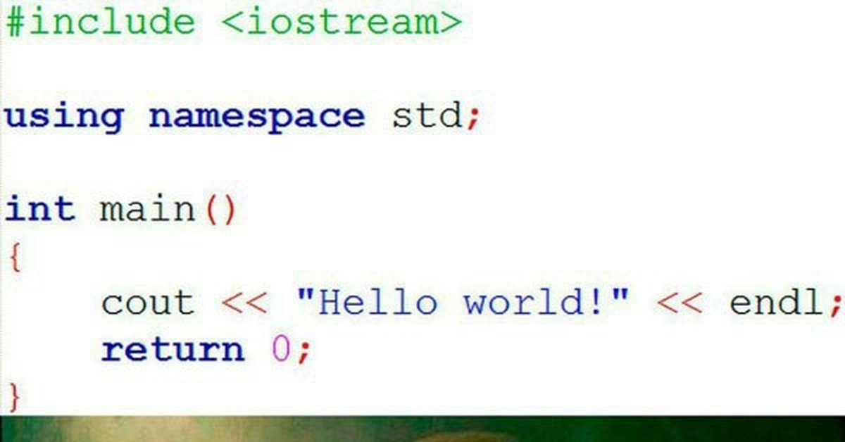 Код hello world