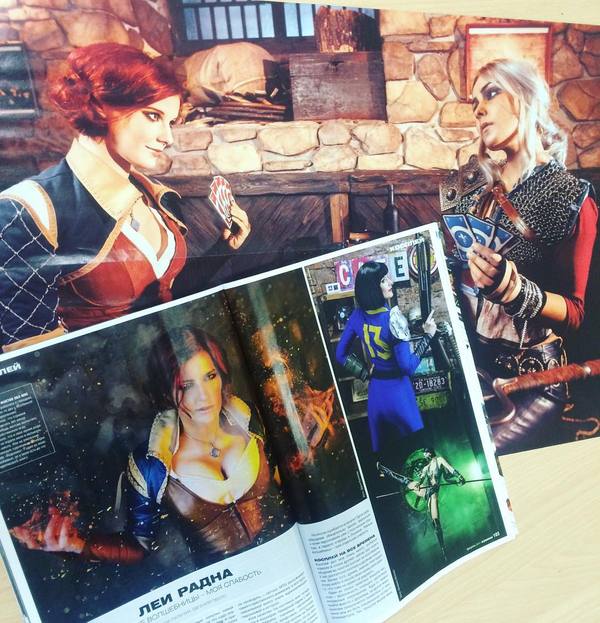 Mom, I'm in a magazine! - My, Cosplay, Gwent, The Witcher 3: Wild Hunt, gambling addiction, Games, Girls, Russian cosplay, Friday tag is mine