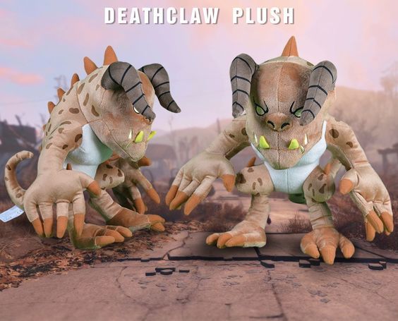 Plush Deathclaw - Fallout, Death claw, Soft toy, Nyasha, Picture with text