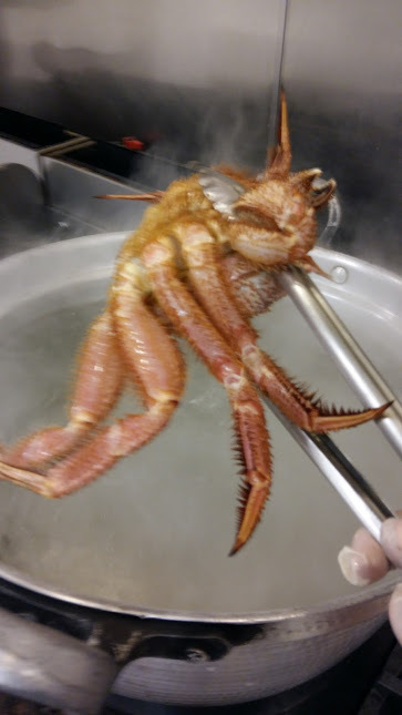 As promised... cooking kegani crab! - My, , , Cooking, Kitchen, Stealth, Longpost