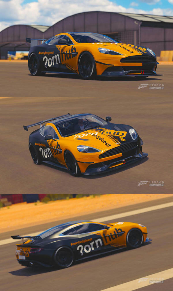 The dude did a good job on the coloring for his Aston Martin - Computer games, Forza Horizon 3, Design, Pornhub