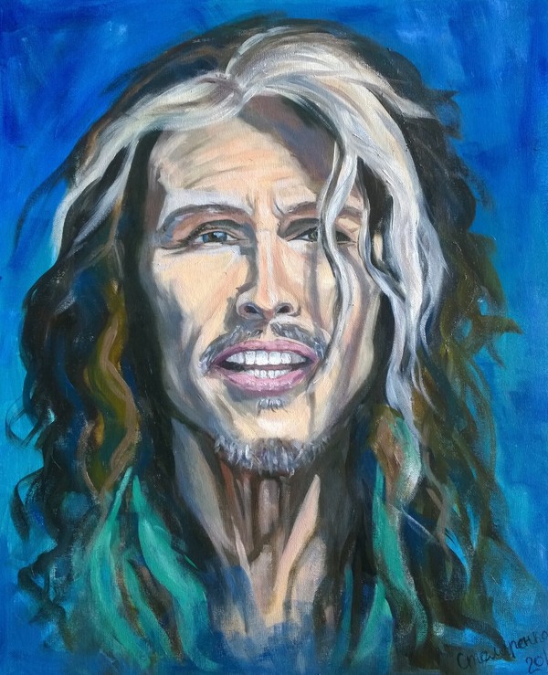 Stephen Tyler. - My, Steve Tyler, Portrait, Celebrities, Butter, Painting, Creation