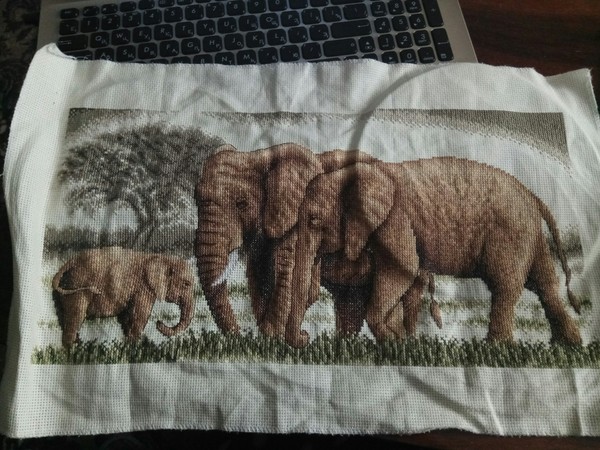 My Saturday Elephants - Needlework, My, Elephants