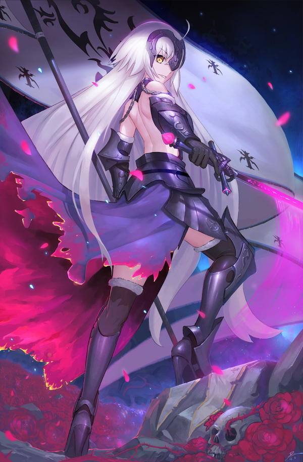 Joan of Arc (Alter) - Anime, Anime art, Type-Moon, Fate, Fate grand order, Joan of Arc, Ruler