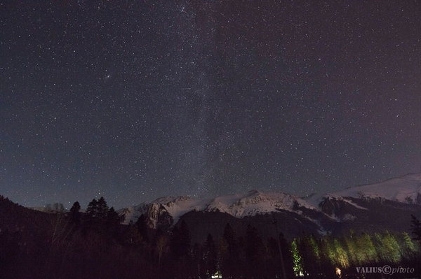 Arkhyz at night - The mountains, Arkhyz, Night shooting, The photo, My