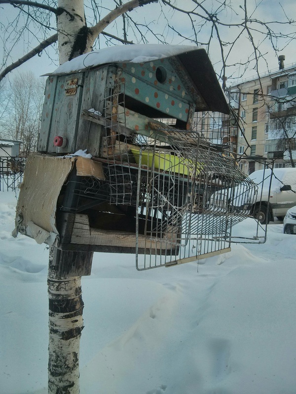 High Security Birdhouse... - My, Ural, Birdhouse, Longpost