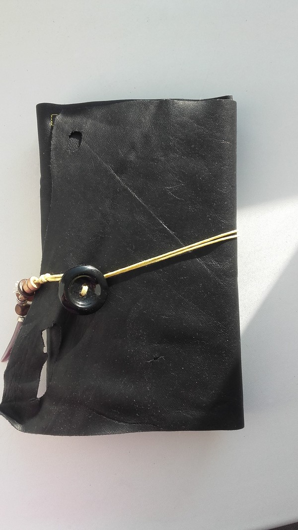 Leather notebook - My, Leather, Notebook, With your own hands, Handmade, Longpost