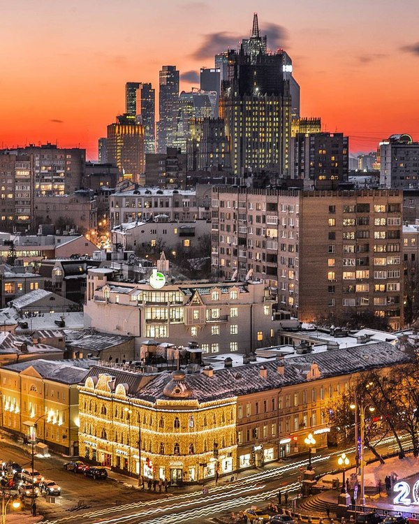 Moscow is a mixture of architectural styles. - Moscow, Architecture, The photo