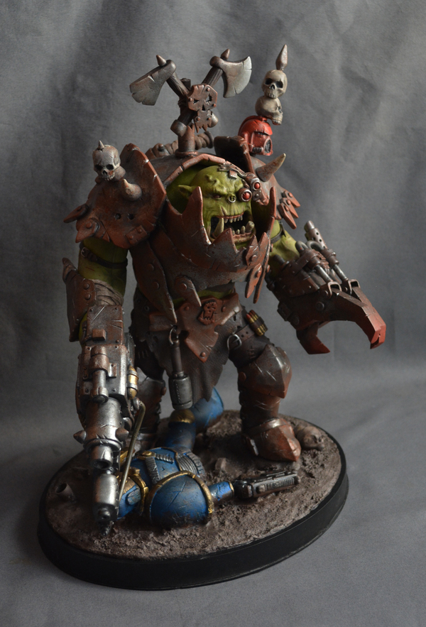 WAAAAGH! Part 2, final. - My, Orcs, Warhammer, Polymer clay, Figurine, Longpost, Figurines