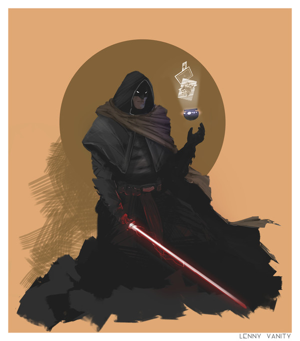 Batman Sith - Star Wars, Арт, Комиксы, Бэтмен, DC Comics