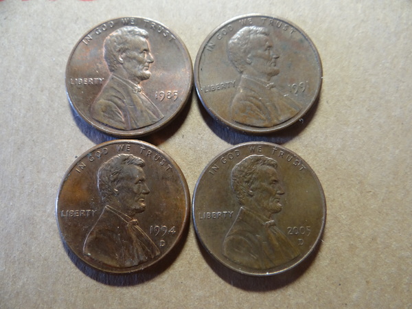 A small selection of US cents - My, Coin, , USA, Abraham Lincoln, Video