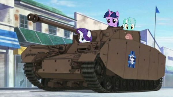 Попытался объединить GuP и MlP - Аниме, My Little Pony, Girls und Panzer, Кроссовер