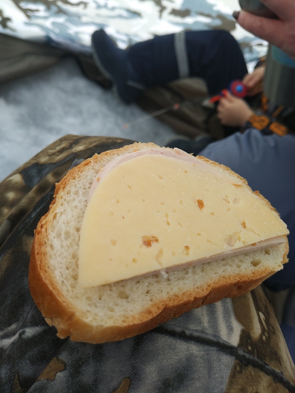 The most delicious food in nature. And in general. - My, Fishing, A sandwich, Camping