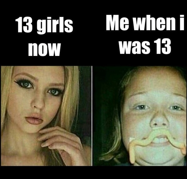 Girls now and before - Girls, It Was-It Was