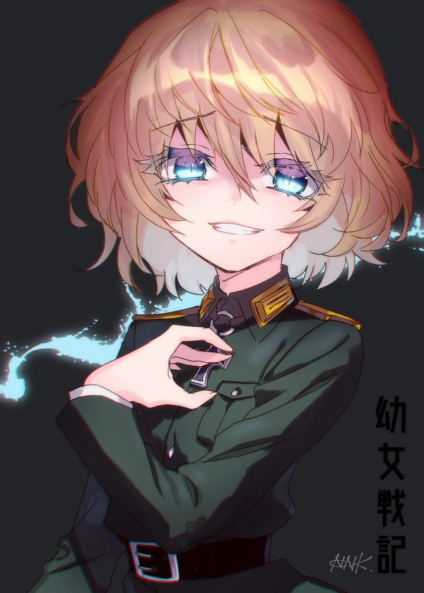 How can you not love this smile? - Anime, Art, Tanya Degurechaff, Youjo senki