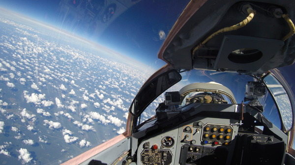 View from the cockpit of the MiG-29 fighter - My, beauty, MiG-29, Aviation, Nizhny Novgorod, Russia, Flight, Longpost