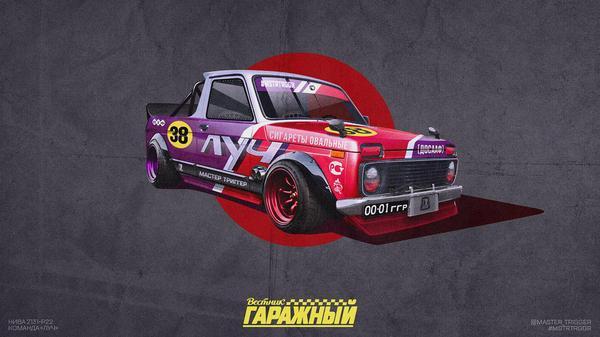 Niva pickup - My, Niva, Lada, Pickup, Drift, Tuning, Cutlets, , Urbanism