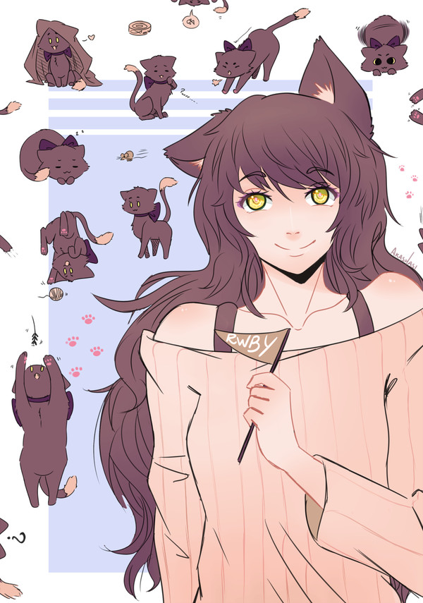 Blake Belladonna RWBY, Anime Art, ,  , Blake Belladonna