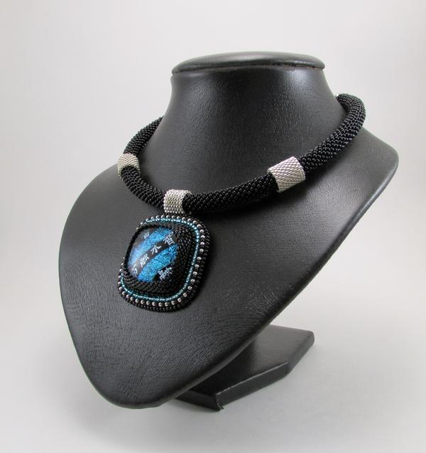 Колье - Шанхай Украшение, Ручная работа, Колье, Бисер, Восток, Лаконичность, Длиннопост