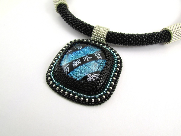 Колье - Шанхай Украшение, Ручная работа, Колье, Бисер, Восток, Лаконичность, Длиннопост