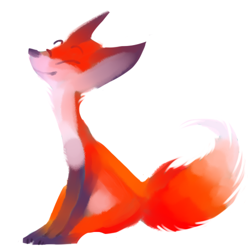 pen pal art - Art, Fox, cat, Digital drawing, 