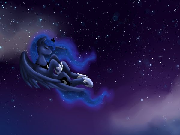 Ночь - My Little Pony, Princess Luna, PonyArt, DeviantArt