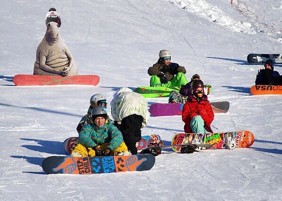 On the Mountain - Snowboard, Winter, On the Mountain, Zhdun