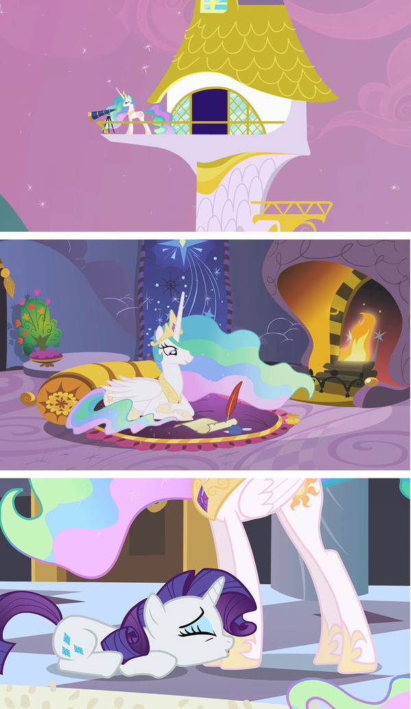 Come up with a text for the picture 16 - Princess celestia, My little pony, , Rarity