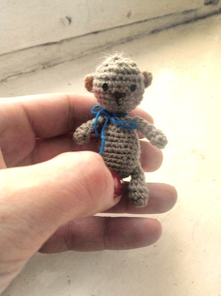 At my leisure I knit toys, this doll is 16 cm, frame, hairstyles can be changed. Crocheted from cotton 0.5 mm. - My, Knitting, Doll, Amigurumi, With your own hands, Longpost