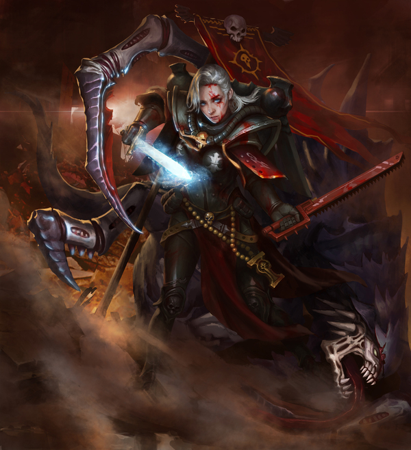 When you didn't say a prayer to the God-Emperor before eating - Warhammer 40k, Adepta Sororitas, Sister of Battle, Tyranids, Yangzheyy